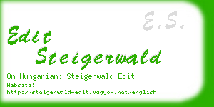 edit steigerwald business card